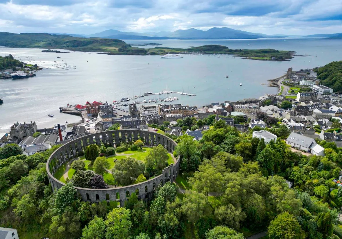 Port d'Oban sur la côte ouest de l'Écosse