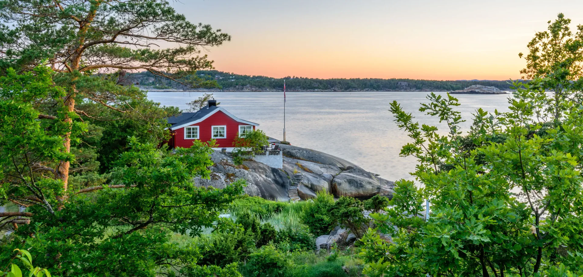 Port et front de mer de Sandefjord à Vestfold, Norvège