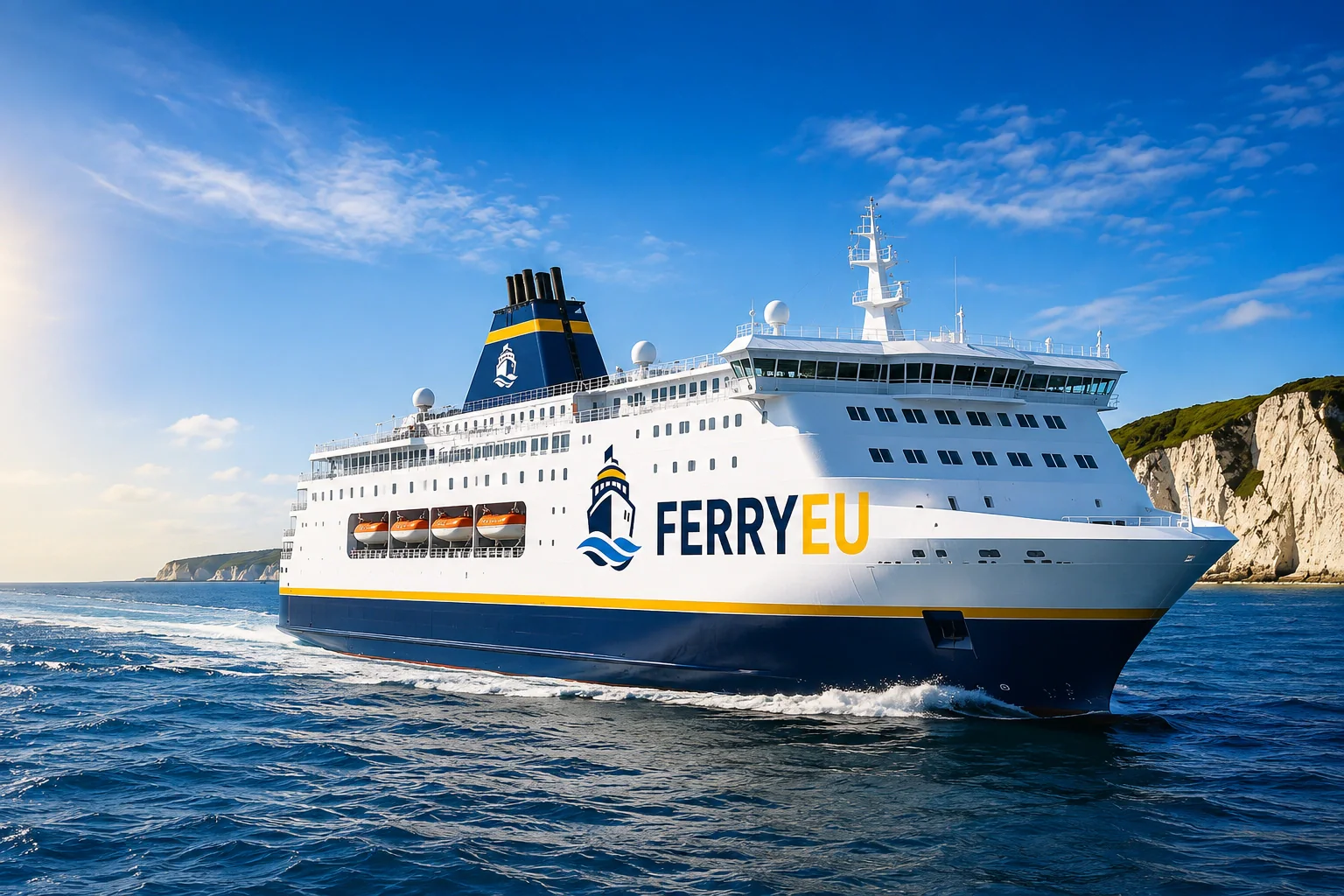 Ferry illustratifFerry à passagers de l'UE en mer