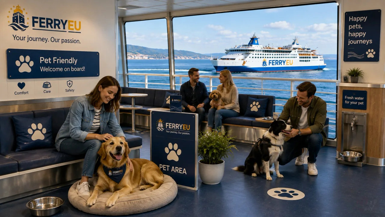 Voyage en ferry acceptant les animaux de compagnie