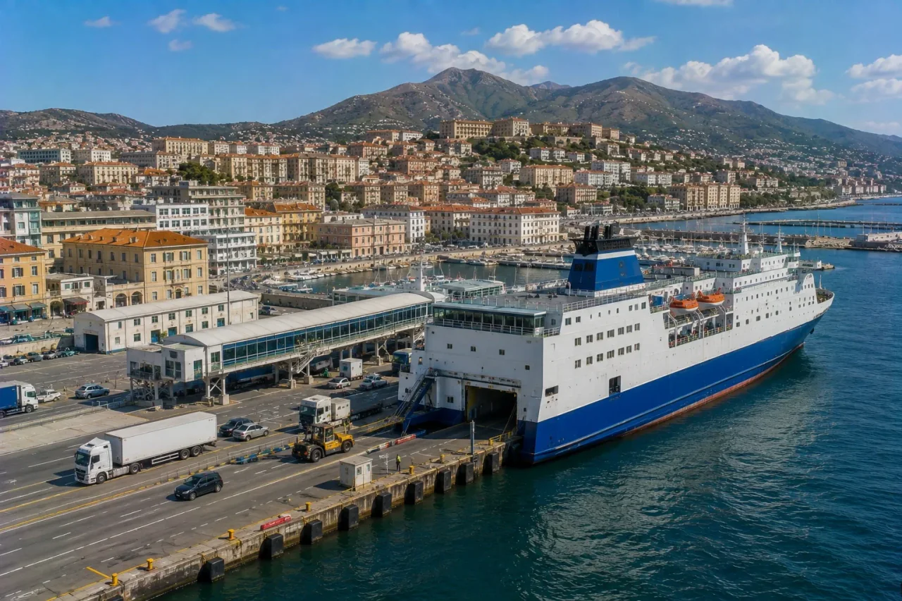Port ferry de Bastia et terminal ferry passagers en Corse