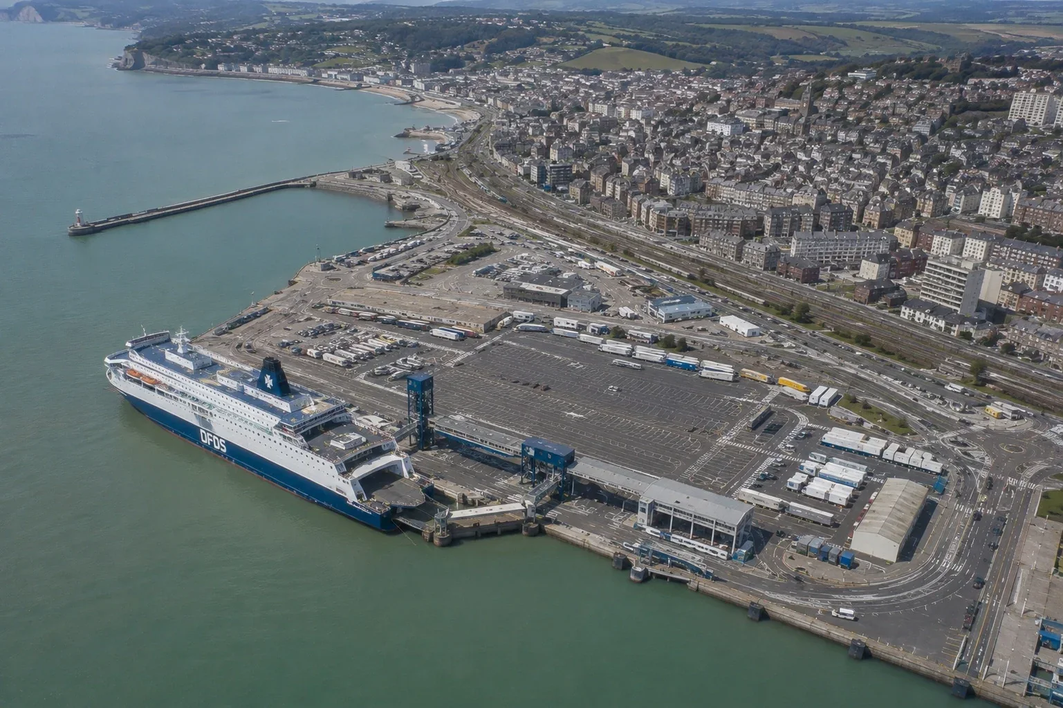 Terminal ferry Dieppe Transmanche en Normandie