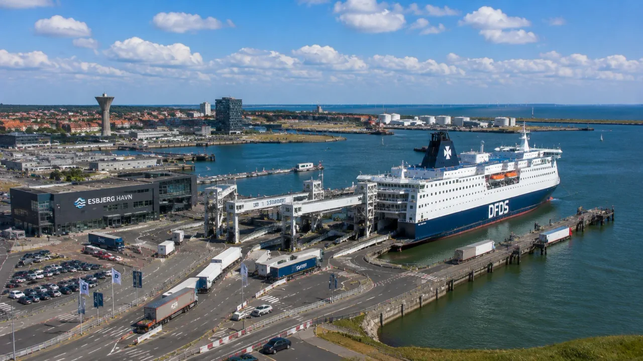 Terminal de ferry pour passagers d'Esbjerg pour la courte traversée vers Fanø