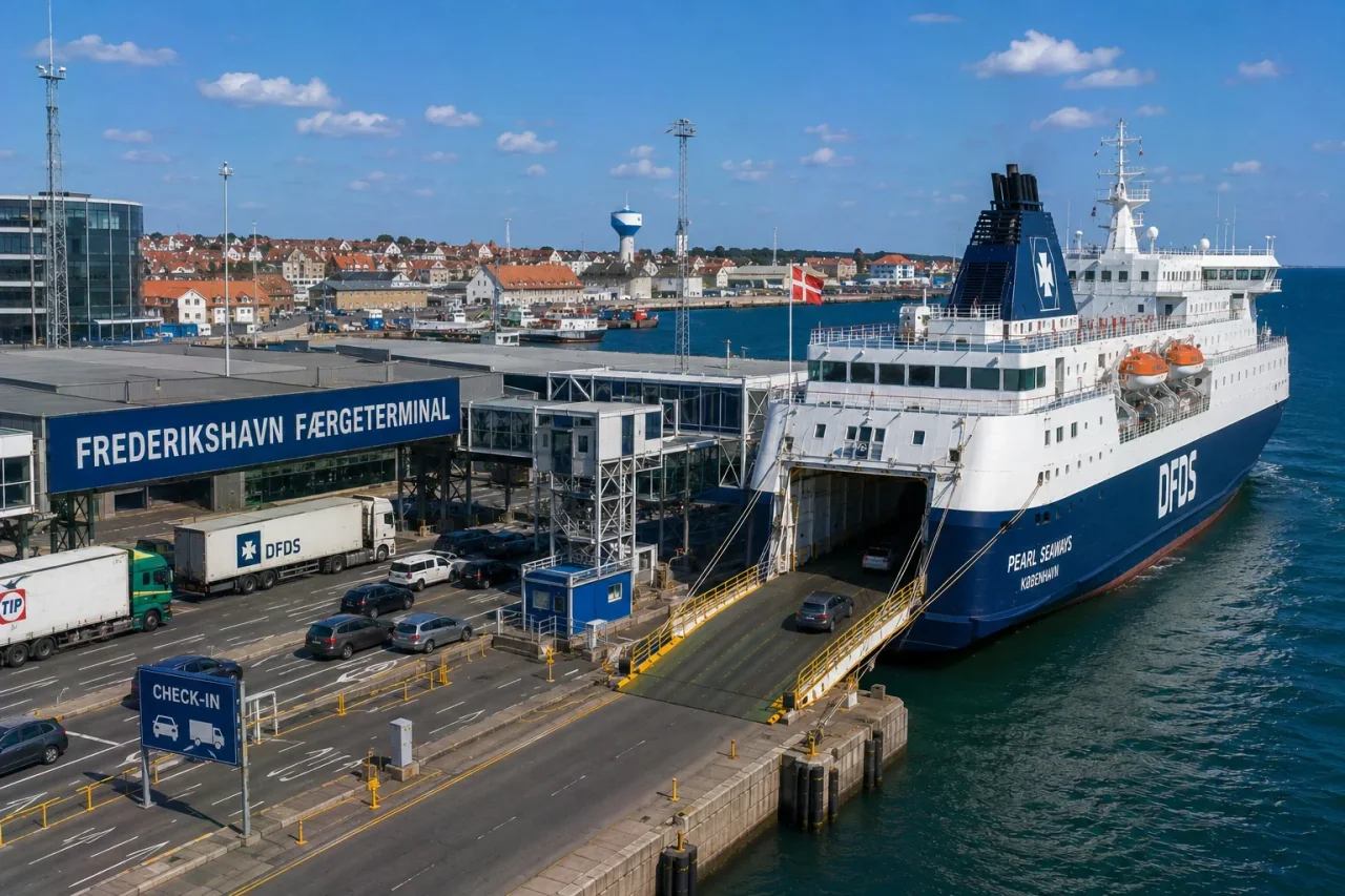 Terminal de ferry pour passagers de Frederikshavn dans le nord du Jutland, Danemark
