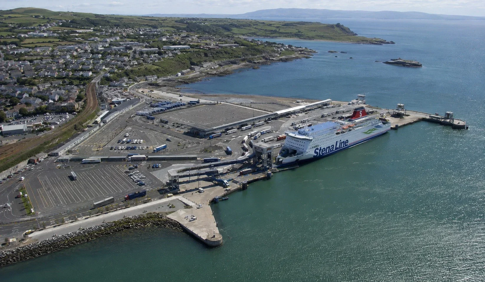 Terminal de ferry pour passagers de Holyhead et port d'Anglesey