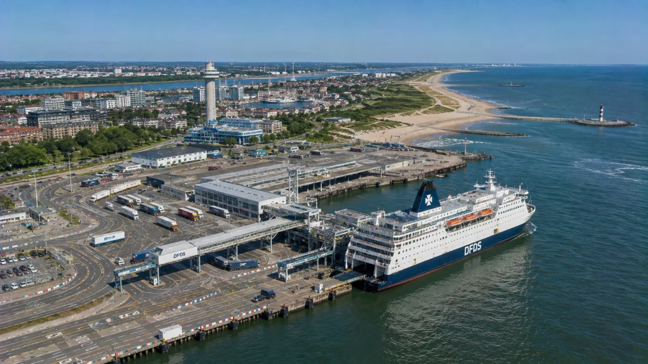 Port de ferry et zone du terminal de ferry de Hoek van Holland