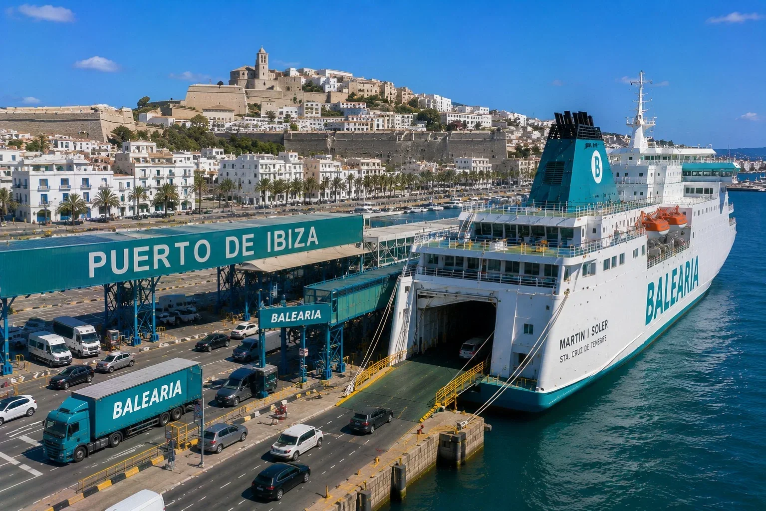 Port de ferry d'Ibiza et terminal de ferry pour passagers
