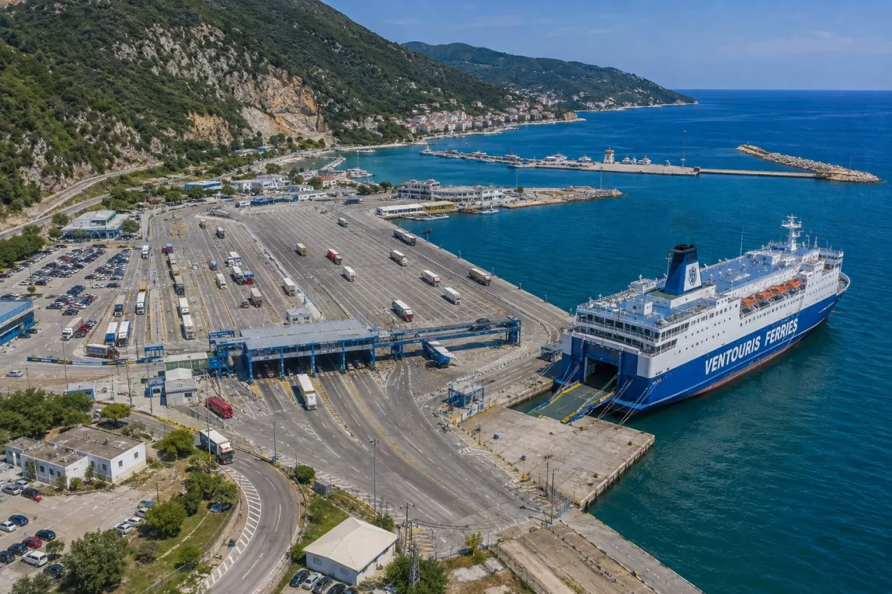 Port de ferry d'Igoumenitsa, dans l'ouest de la Grèce