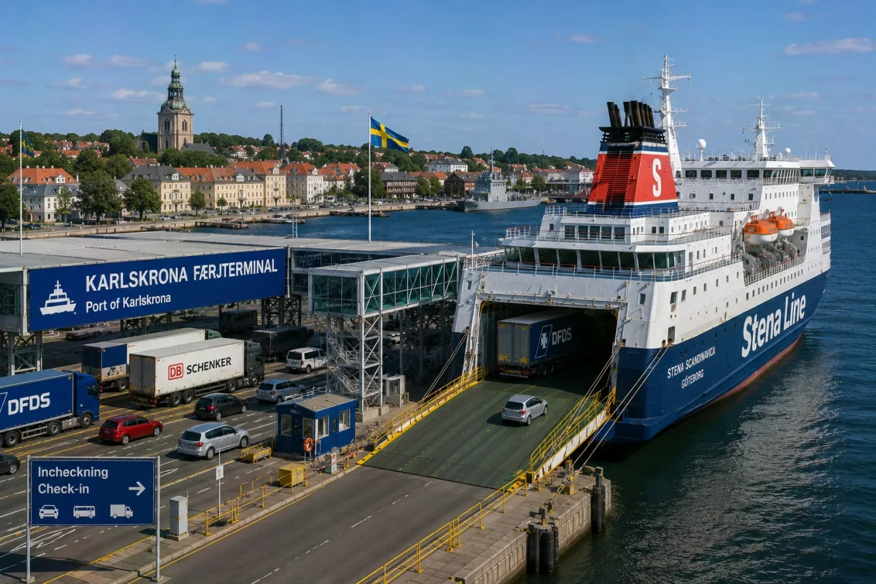 Ferry Stena Line au terminal des ferries de Karlskrona