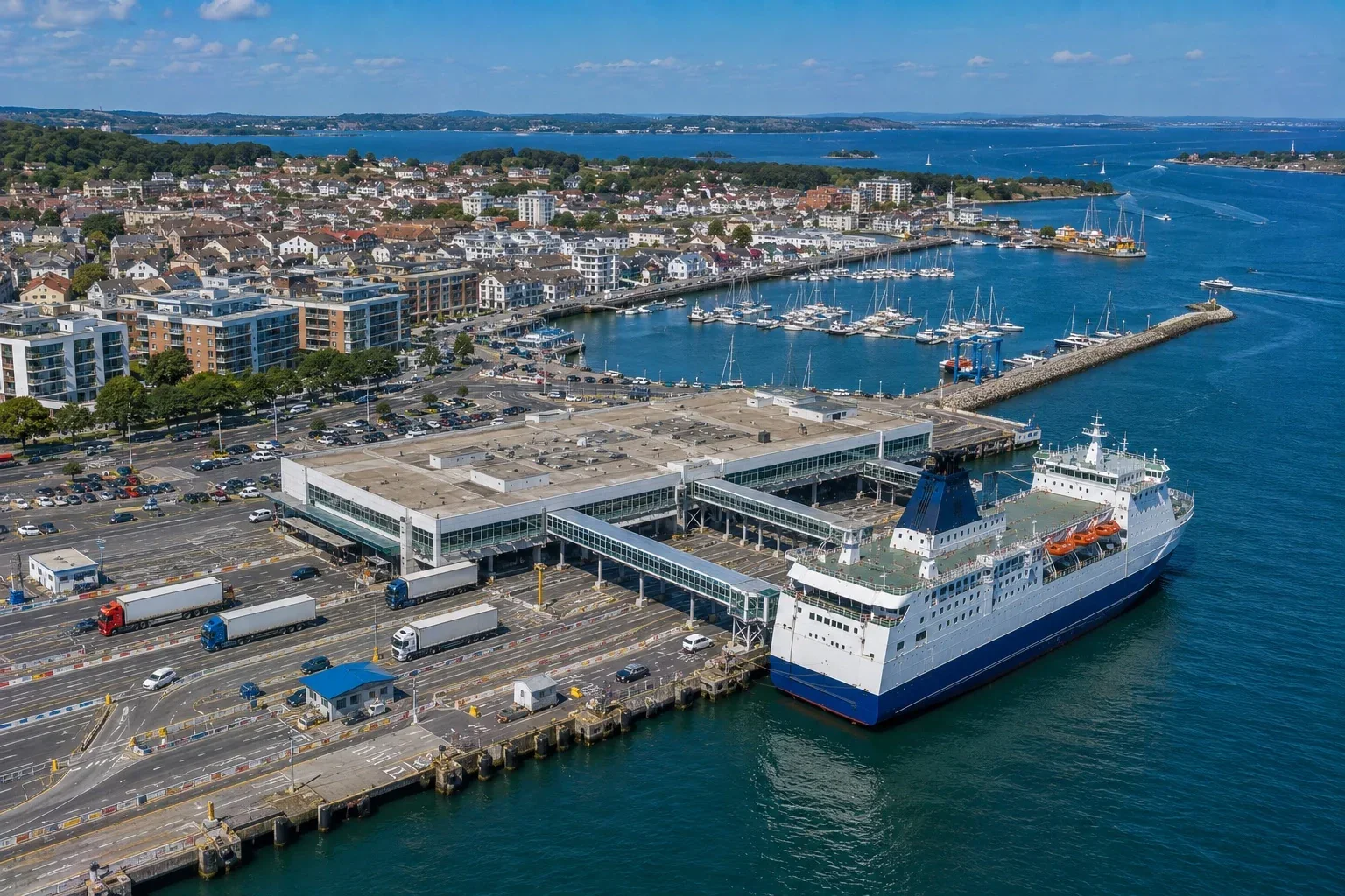 Port de ferry de Poole dans le Dorset