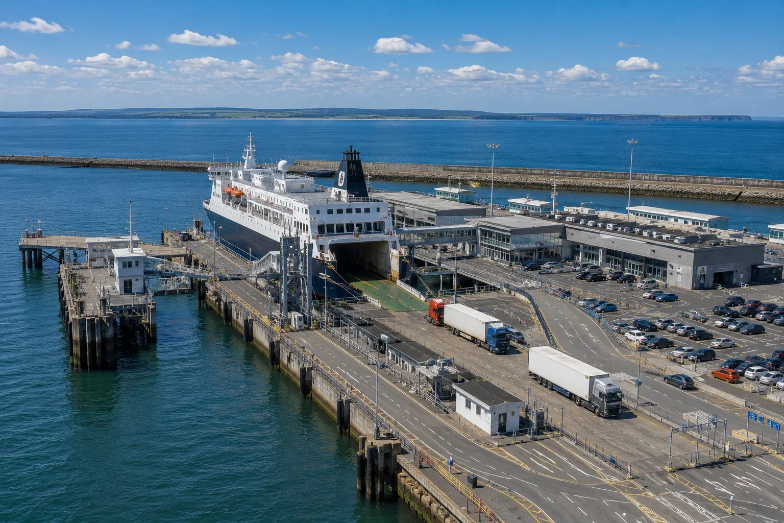Zone de l'Europort et du terminal des ferries de Rosslare