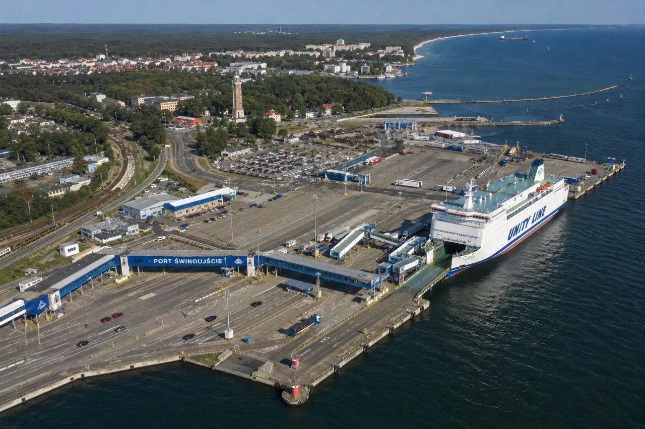 Port de ferry de Świnoujście en Pologne