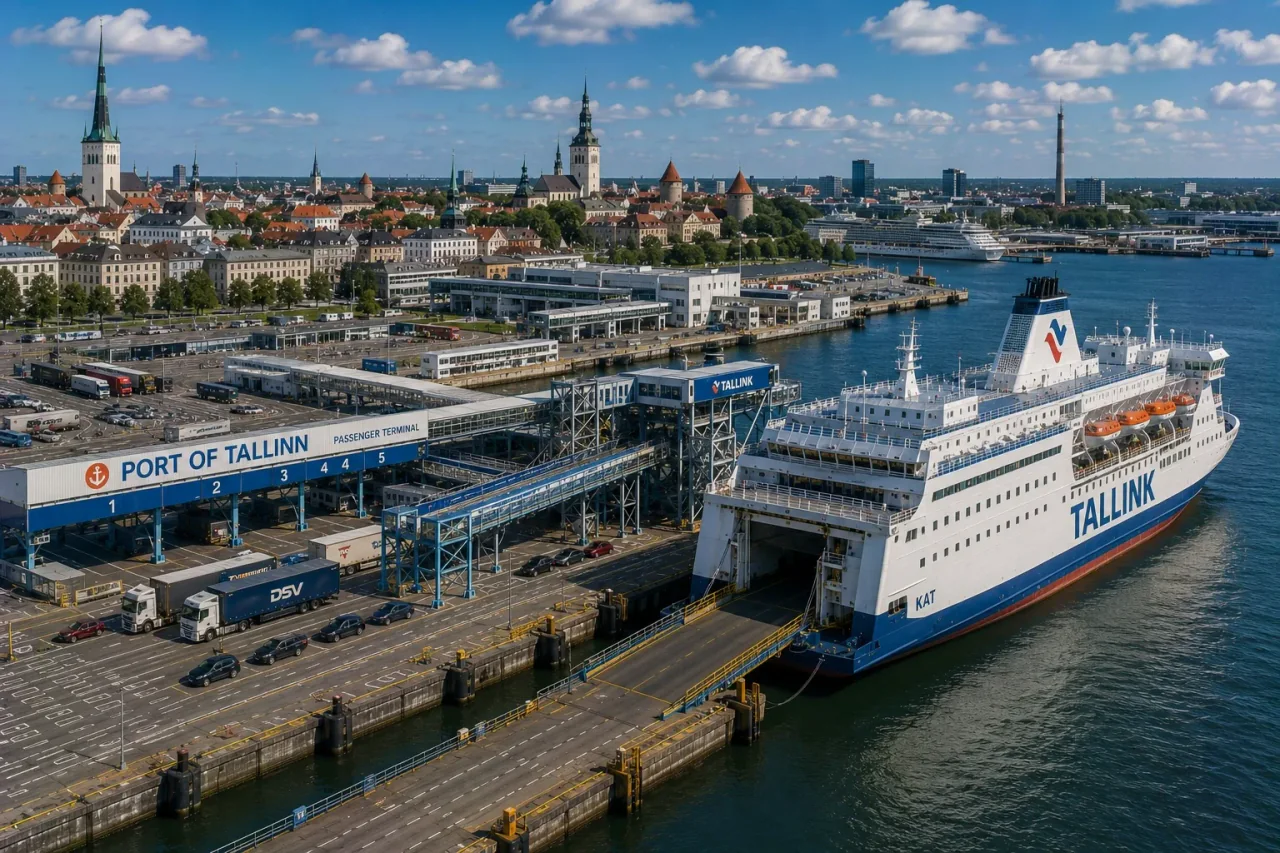 Port de ferry de Tallinn et zone du terminal de ferry