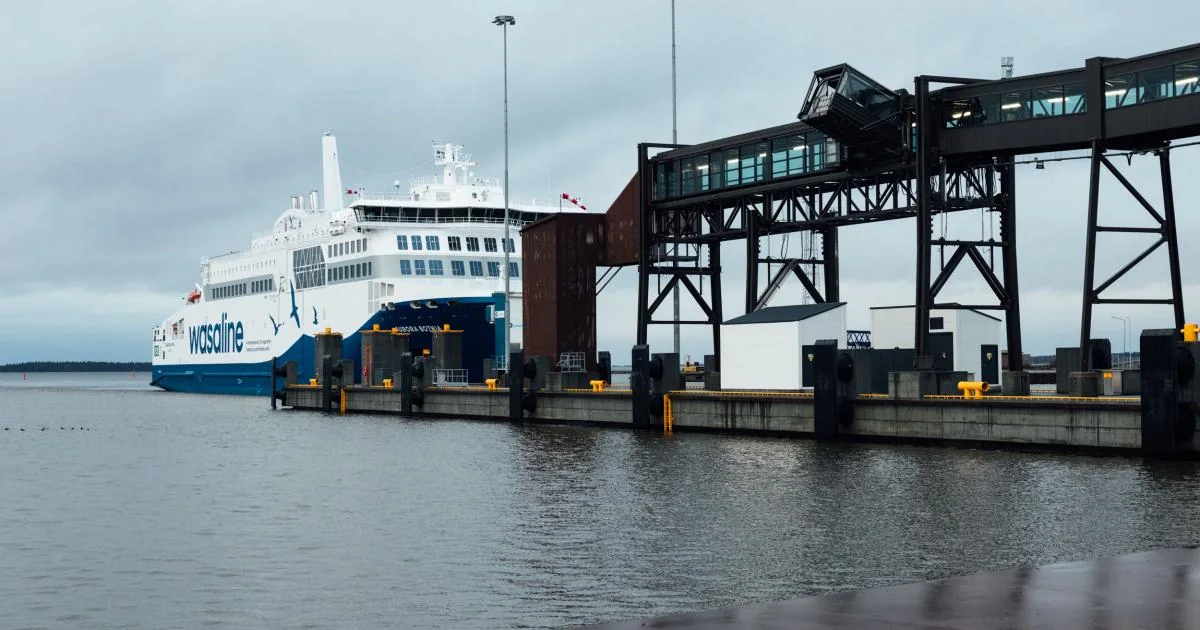 Port de ferry de Vaasa en Finlande