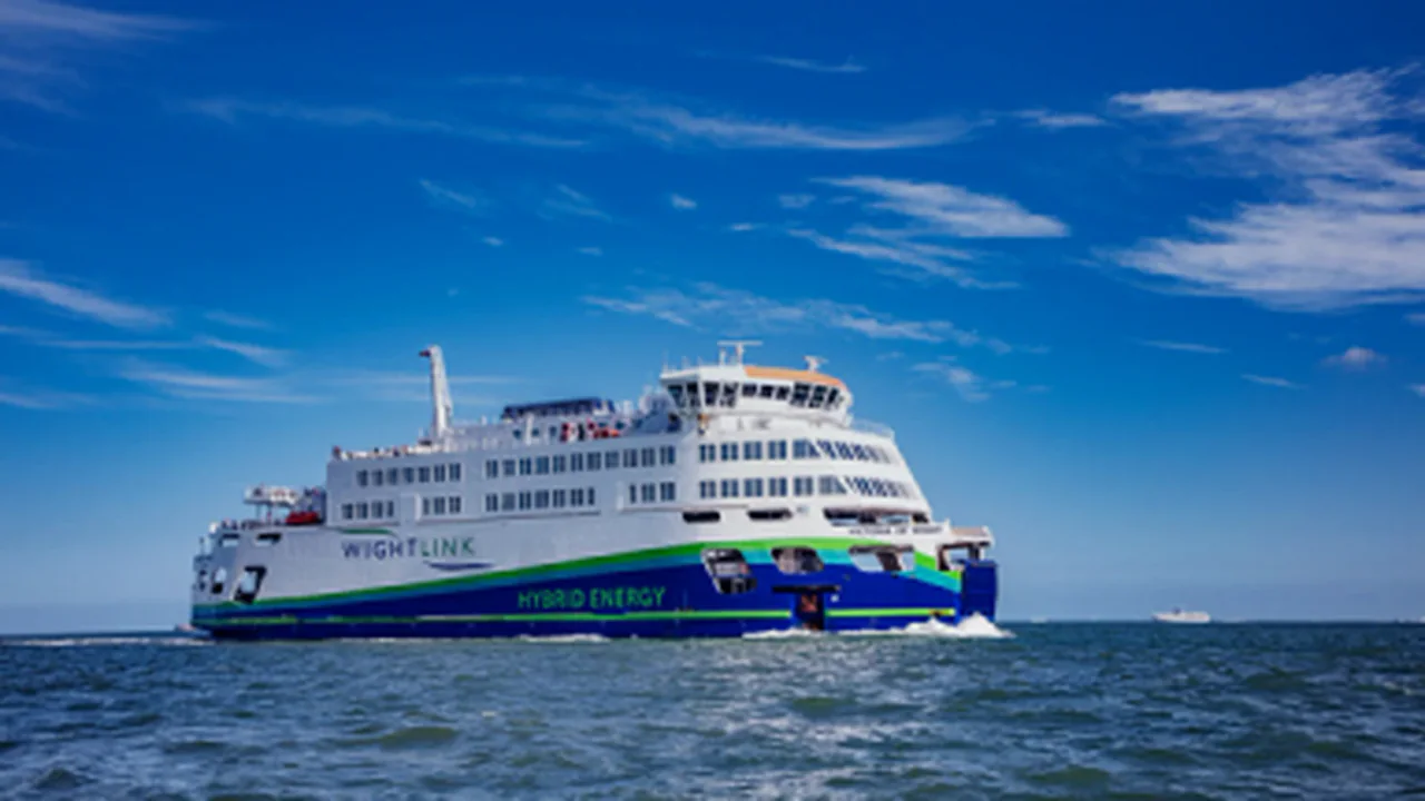Ferry Victoria de Wight sur le Solent