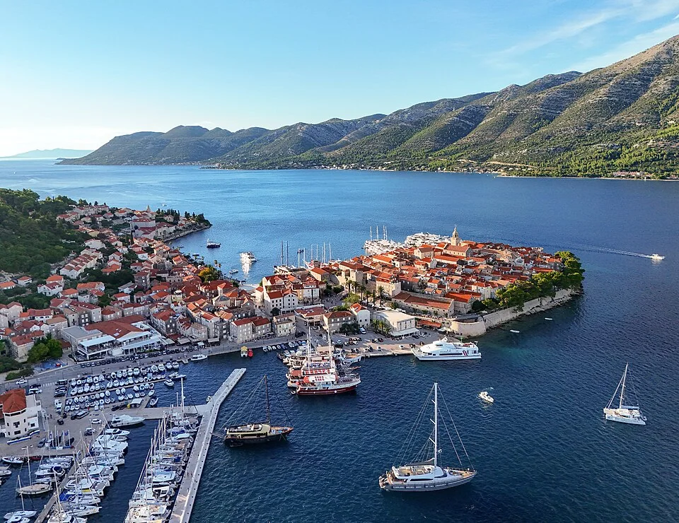 Zone côtière et portuaire de Korčula